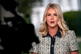 WH Press Secretary Leavitt Gaggles with Press at White House