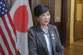 Tokyo Gov. Koike in Washington
