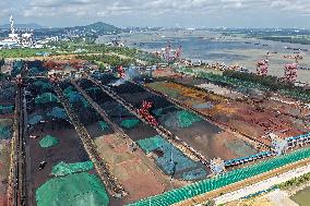 Yangtze River Wharf Coal Storage Yard