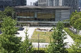 Fukushima soil used for yard of PM office