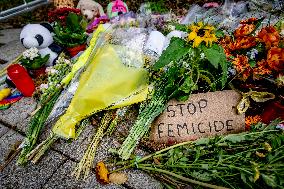 Flowers At Scene Of Feminicide - Netherlands