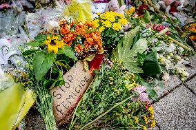 Flowers At Scene Of Feminicide - Netherlands