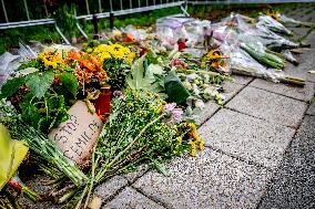Flowers At Scene Of Feminicide - Netherlands