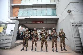 Aftermath Of Air Force Crash - Dhaka