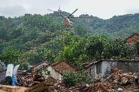 Flash Flood Destroys Laiwu District in Jinan - China