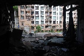 Aftermath Of Russian Attack - Kyiv