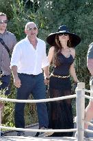 Jeff Bezos And Wife Lauren Sanchez At Club 55 - Saint Tropez