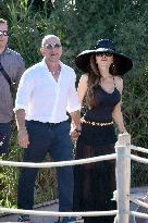 Jeff Bezos And Wife Lauren Sanchez At Club 55 - Saint Tropez