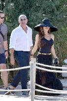 Jeff Bezos And Wife Lauren Sanchez At Club 55 - Saint Tropez
