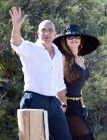 Jeff Bezos And Wife Lauren Sanchez At Club 55 - Saint Tropez