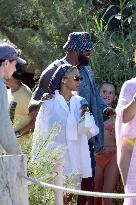Lebron James And Wife At Club 55 - Saint-Tropez