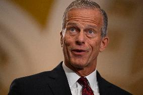 Thune Meets Reporters Following the US Senate Republican Policy Luncheon