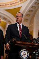 Thune Meets Reporters Following the US Senate Republican Policy Luncheon