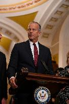 Thune Meets Reporters Following the US Senate Republican Policy Luncheon