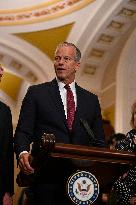 Thune Meets Reporters Following the US Senate Republican Policy Luncheon