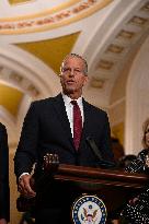 Thune Meets Reporters Following the US Senate Republican Policy Luncheon