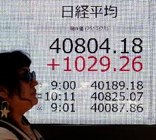 Tokyo stocks surge