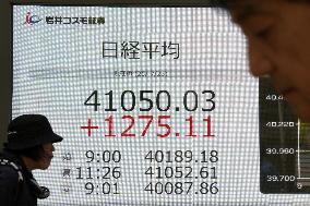Tokyo stocks surge
