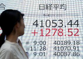 Tokyo stocks surge