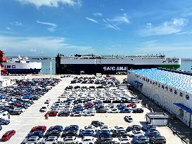 China Lianyungang Port Export Vehicles