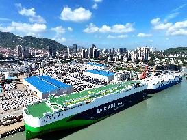 China Lianyungang Port Export Vehicles