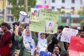 Bangladesh Students Demand Accountability After Deadly Air Force Jet Crash - Dhaka