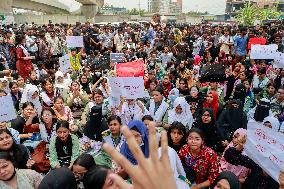 Bangladesh Students Demand Accountability After Deadly Air Force Jet Crash - Dhaka