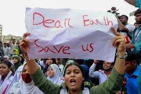 Bangladesh Students Demand Accountability After Deadly Air Force Jet Crash - Dhaka