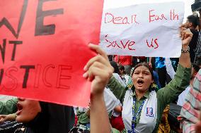 Bangladesh Students Demand Accountability After Deadly Air Force Jet Crash - Dhaka