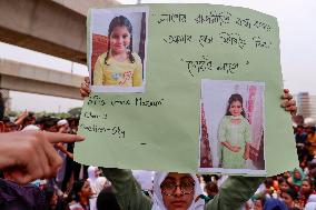 Bangladesh Students Demand Accountability After Deadly Air Force Jet Crash - Dhaka