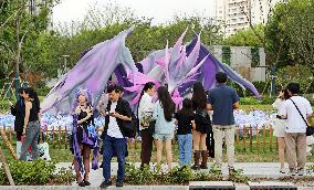 Anime Metaverse District Creative Sculpture in Shanghai