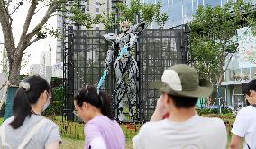 Anime Metaverse District Creative Sculpture in Shanghai