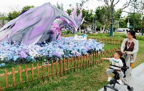 Anime Metaverse District Creative Sculpture in Shanghai