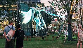 Anime Metaverse District Creative Sculpture in Shanghai