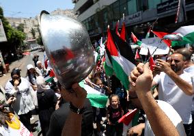 Demonstration In Nablus Against Gaza War