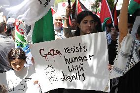 Demonstration In Nablus Against Gaza War