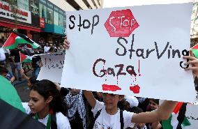 Demonstration In Nablus Against Gaza War