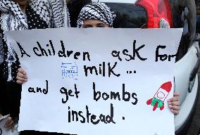 Demonstration In Nablus Against Gaza War