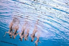 World Aquatics Championships - Team Technical Final Of Artistic Swimming - Singapore