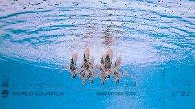 World Aquatics Championships - Team Technical Final Of Artistic Swimming - Singapore