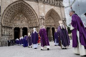 Funeral Of Cardinal Andre Vingt-Trois At Notre-Dame De Paris