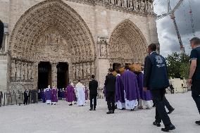 Funeral Of Cardinal Andre Vingt-Trois At Notre-Dame De Paris