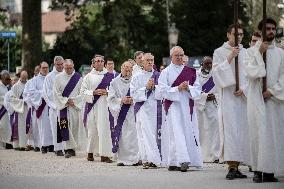 Funeral Of Cardinal Andre Vingt-Trois At Notre-Dame De Paris