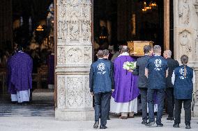 Funeral Of Cardinal Andre Vingt-Trois At Notre-Dame De Paris
