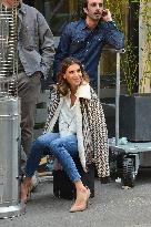 Elisabetta Canalis Filming A Commercial - Milan