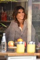 Elisabetta Canalis Filming A Commercial - Milan