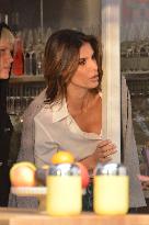 Elisabetta Canalis Filming A Commercial - Milan