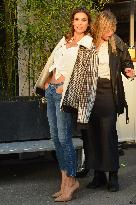 Elisabetta Canalis Filming A Commercial - Milan
