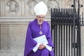 Funeral Of Cardinal Andre Vingt-Trois At Notre-Dame De Paris
