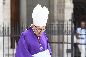 Funeral Of Cardinal Andre Vingt-Trois At Notre-Dame De Paris